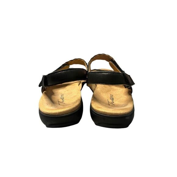 Trotters Teresa‎ Black Leather Strap Slingback Sandals Size 9 Narrow - Picture 4 of 8